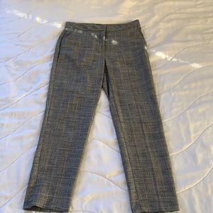 Grey plaid cute dress pants